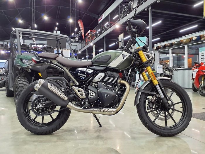 2025 Triumph Scrambler 400 X Scrambler Green