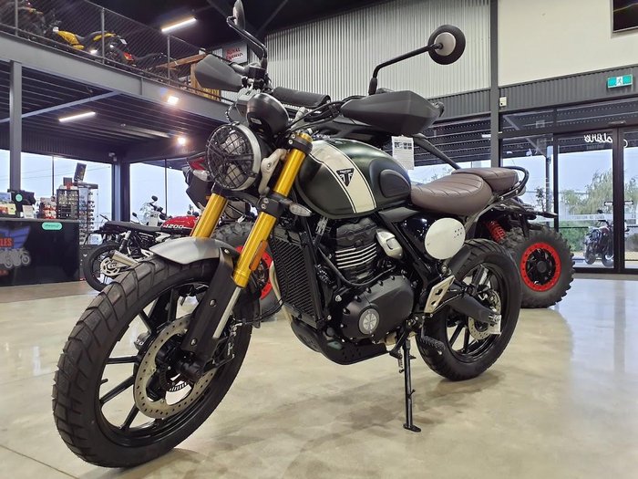2025 Triumph Scrambler 400 X Scrambler Green