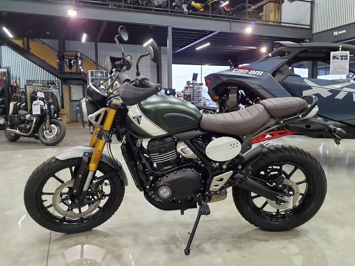 2025 Triumph Scrambler 400 X Scrambler Green