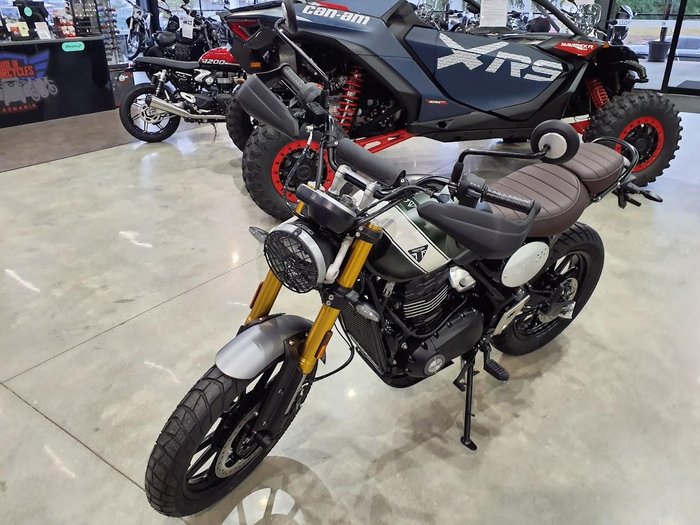 2025 Triumph Scrambler 400 X Scrambler Green