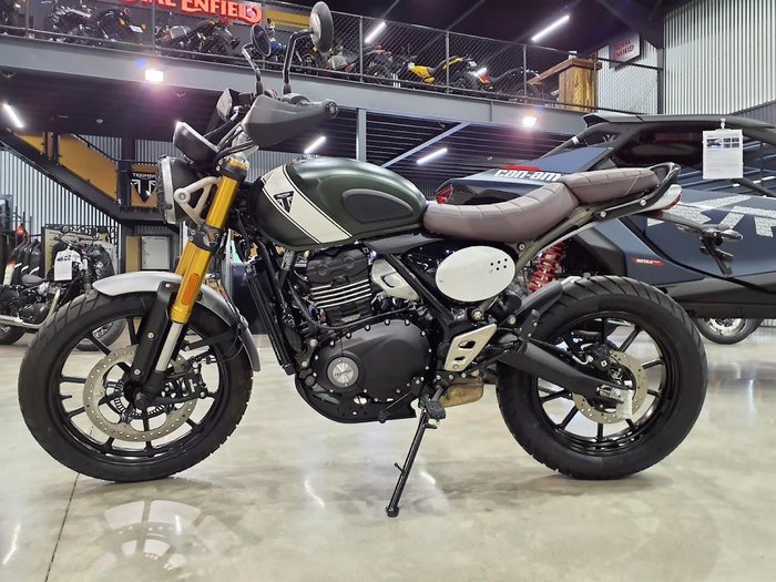 2025 Triumph Scrambler 400 X Scrambler Green