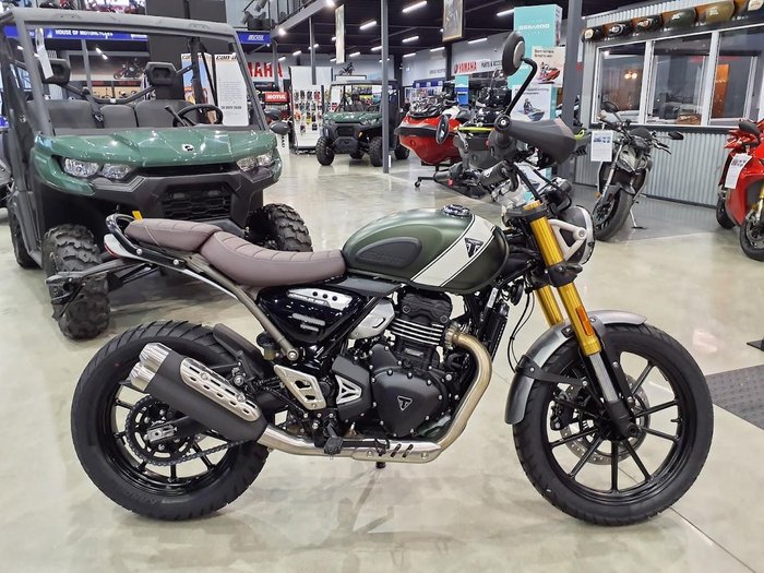 2025 Triumph Scrambler 400 X Scrambler Green