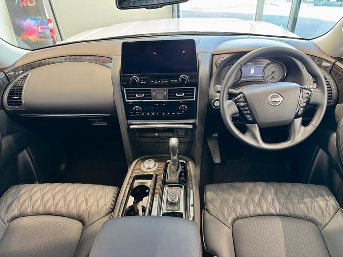 2025 Nissan Patrol Ti Y62 MY25 4X4 Dual Range Moonstone White