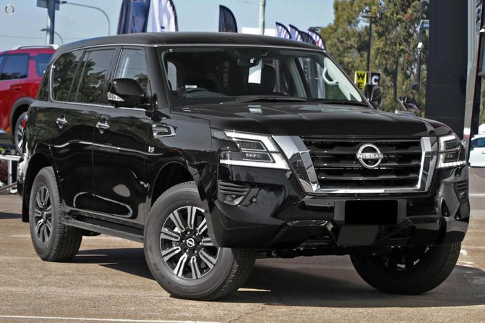 2025 Nissan Patrol Ti Y62 MY25 4X4 Dual Range Black Obsidian