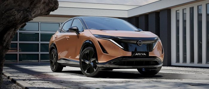 2025 Nissan Ariya Evolve FE0 MY25 Four Wheel Drive Akatsuki Copper/Black Roof