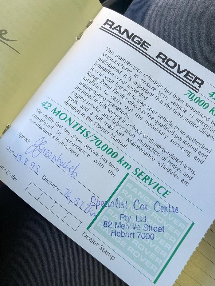 1990 Land Rover Range Rover (No Series) Green