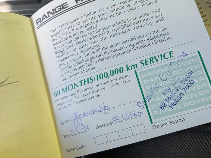 1990 Land Rover Range Rover (No Series) Green
