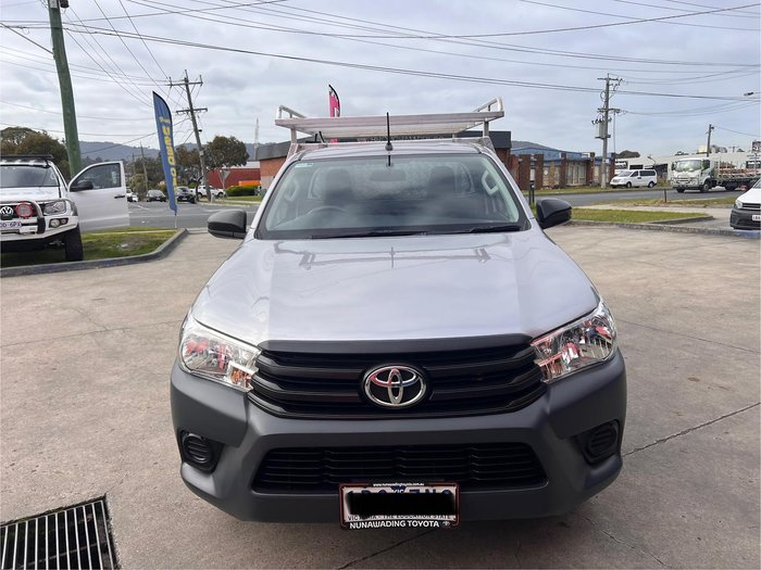 2019 Toyota Hilux Workmate TGN121R 4x2 Silver Sky