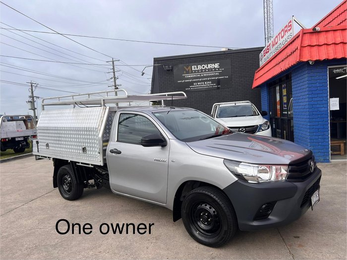2019 Toyota Hilux Workmate TGN121R 4x2 Silver Sky