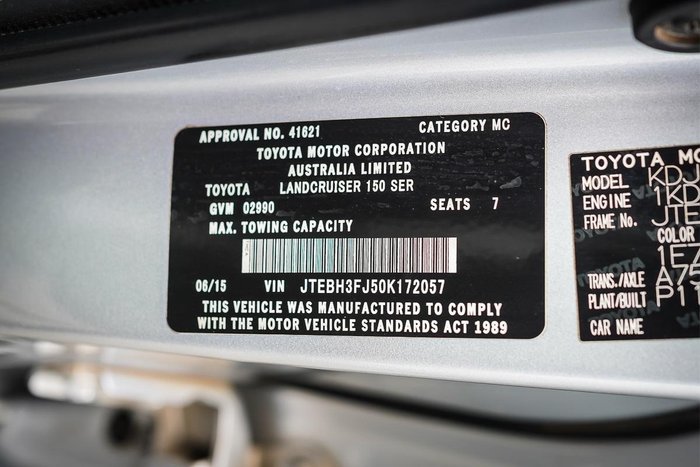 2015 Toyota Landcruiser Prado GXL