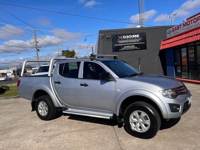 2014 Mitsubishi Triton GLX MN MY15 4X4 Dual Range Cool Silver