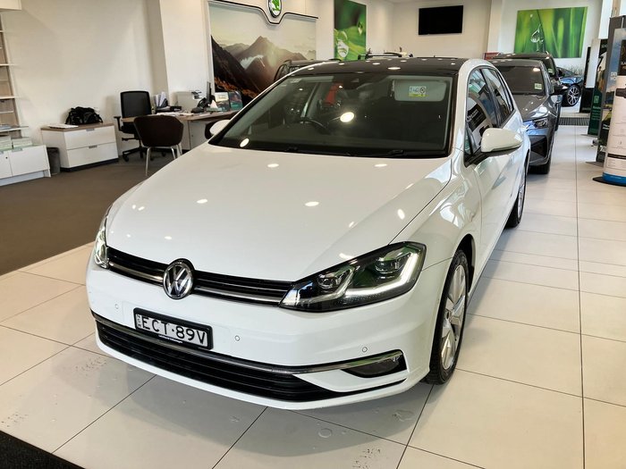 2019 Volkswagen Golf 110TSI Highline 7.5 MY19.5 Pure White