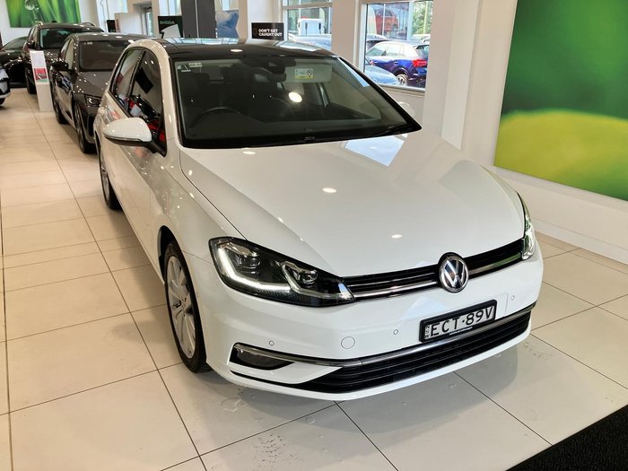 2019 Volkswagen Golf 110TSI Highline 7.5 MY19.5 Pure White