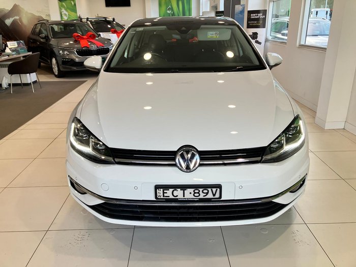 2019 Volkswagen Golf 110TSI Highline 7.5 MY19.5 Pure White