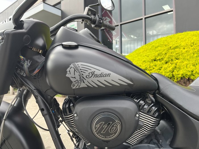 2021 Indian 2021 INDIAN 1900CC CHIEF VINTAGE DARK HORSE BLACK SMOKE CRUI Black