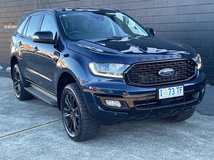 2021 Ford Everest Sport UA II MY21.25 4X4 Dual Range Deep Crystal Blue