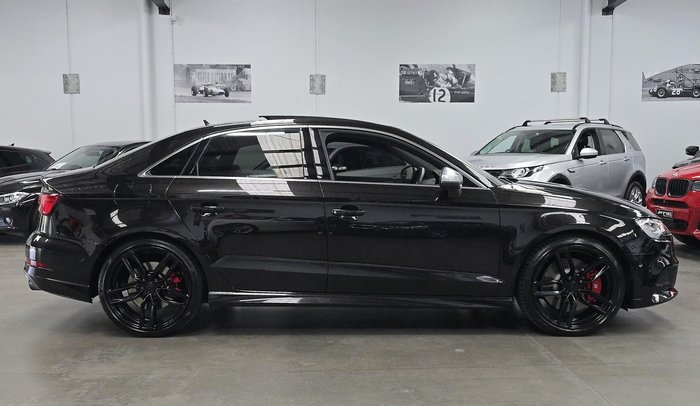 2017 Audi S3 8V MY18 Four Wheel Drive Panther Black