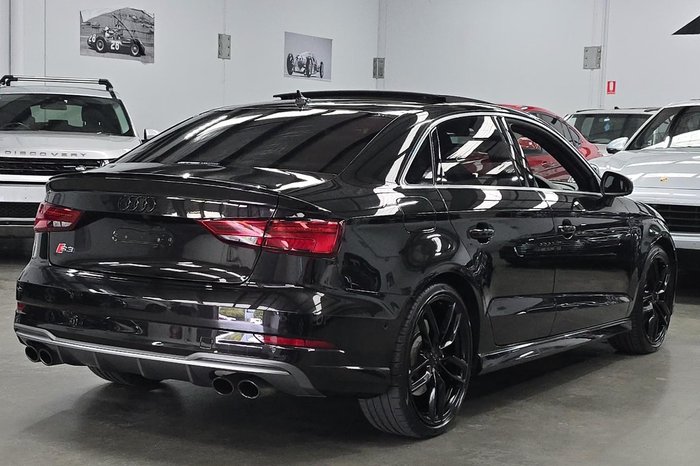 2017 Audi S3 8V MY18 Four Wheel Drive Panther Black