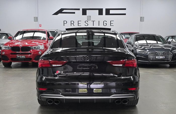 2017 Audi S3 8V MY18 Four Wheel Drive Panther Black