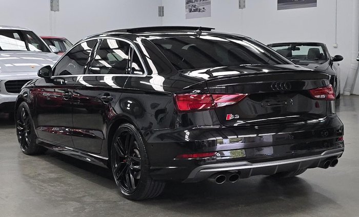 2017 Audi S3 8V MY18 Four Wheel Drive Panther Black