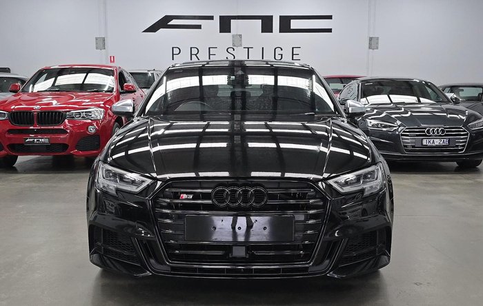 2017 Audi S3 8V MY18 Four Wheel Drive Panther Black
