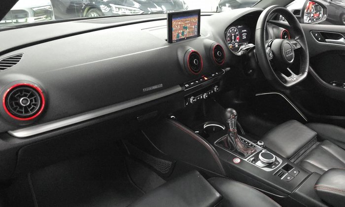 2017 Audi S3 8V MY18 Four Wheel Drive Panther Black