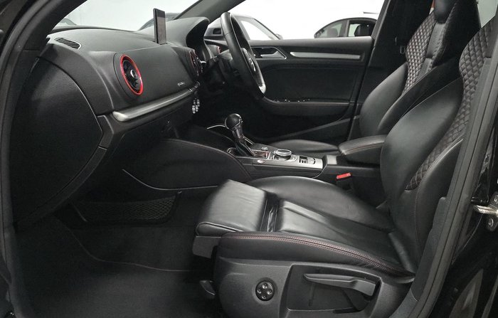 2017 Audi S3 8V MY18 Four Wheel Drive Panther Black