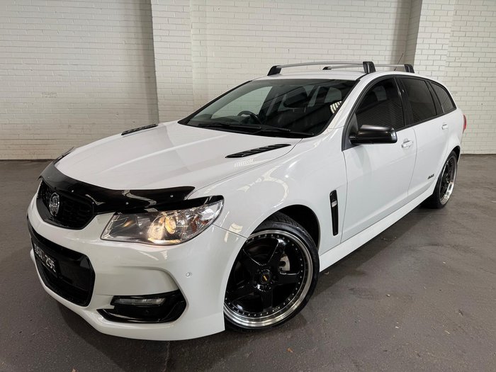 2016 Holden Commodore SV6 Black VF Series II MY16 Heron White