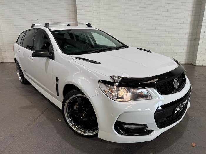 2016 Holden Commodore SV6 Black VF Series II MY16 Heron White