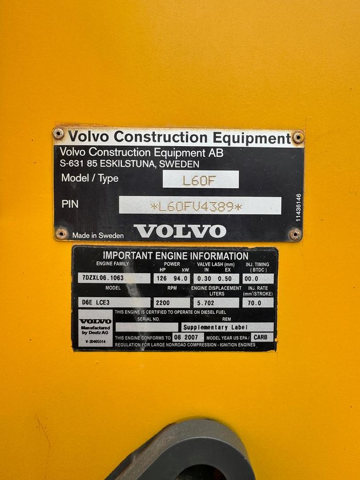 Volvo L60f Wheel Loader