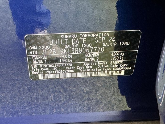 2024 Subaru Outback AWD Sport
