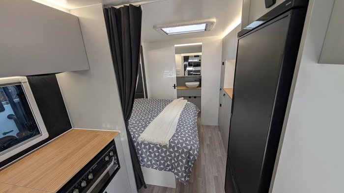 2025 New Age Caravans 19' Big Red Slide Out Save $11,099 Was $110,990