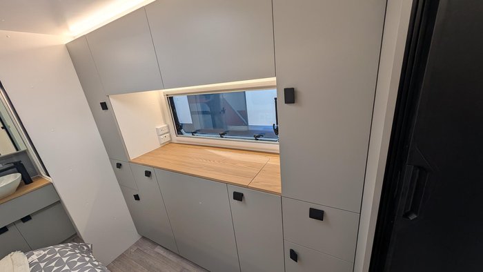 2025 New Age Caravans 19' Big Red Slide Out Save $11,099 Was $110,990