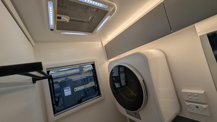 2025 New Age Caravans 19' Big Red Slide Out Save $11,099 Was $110,990