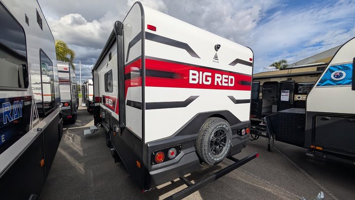 2025 New Age Caravans 19' Big Red Slide Out Save $11,099 Was $110,990
