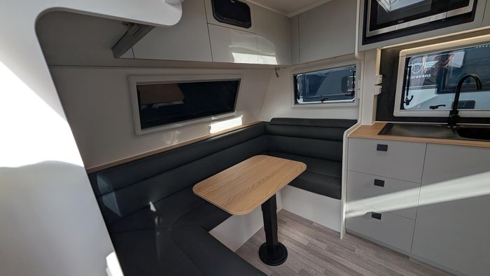 2025 New Age Caravans 19' Big Red Slide Out Save $11,099 Was $110,990