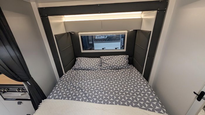 2025 New Age Caravans 19' Big Red Slide Out Save $11,099 Was $110,990