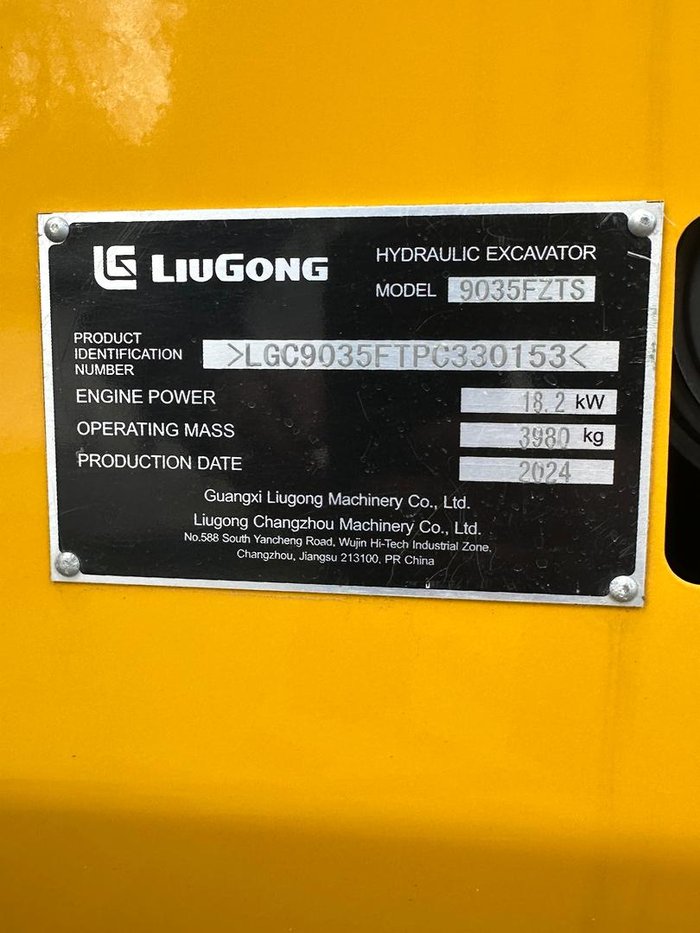 2024 Liugong 9035 F Zts