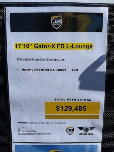 2023 JB Caravans Gator-X 17'10