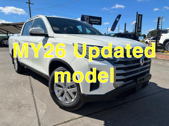 2025 KGM Musso ELX Q261 MY26 4X4 Dual Range Grand White