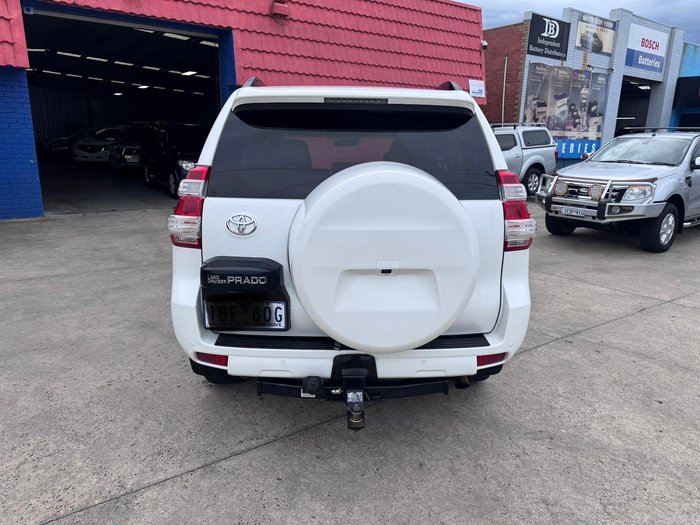 2014 Toyota Landcruiser Prado GXL KDJ150R MY14 4X4 Dual Range Glacier White