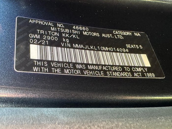 2021 Mitsubishi Triton GLS