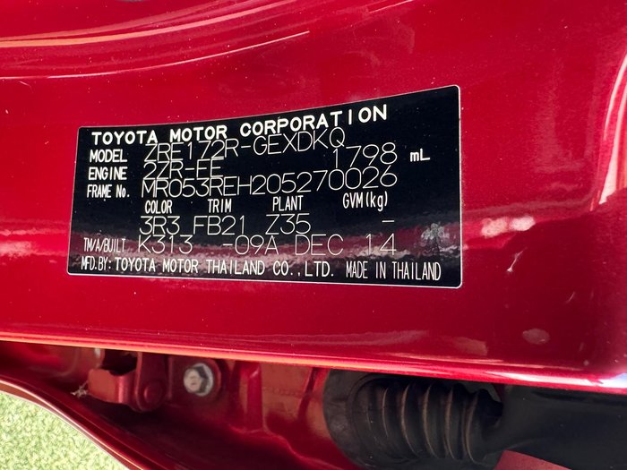 2014 Toyota Corolla Ascent