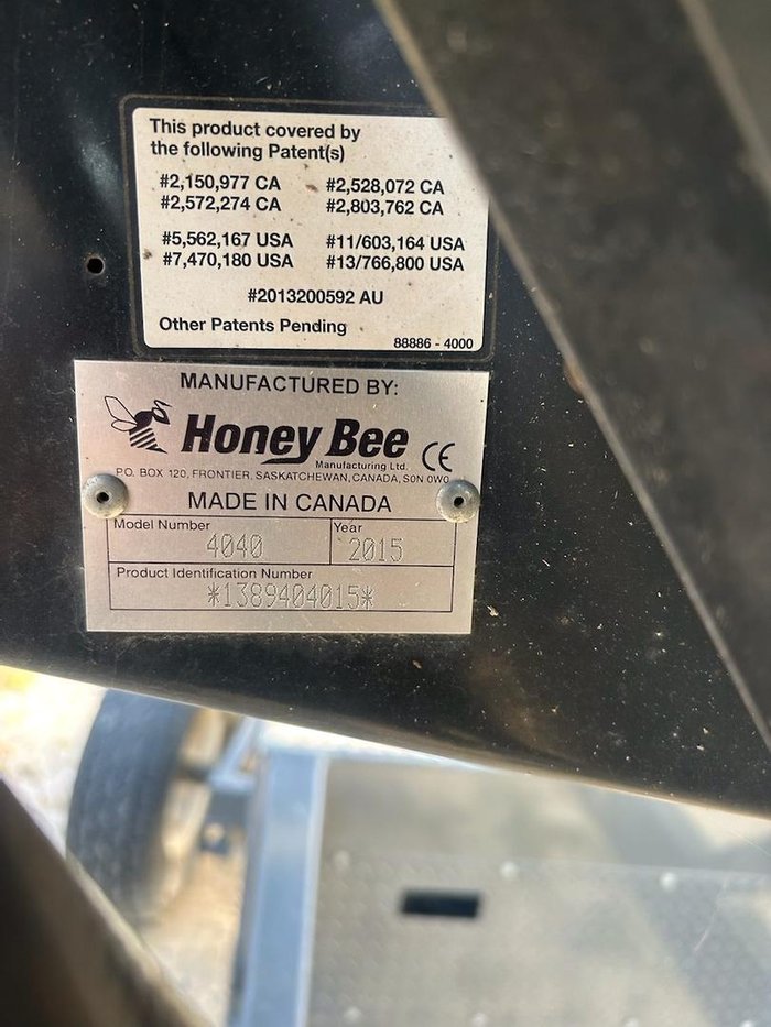 2015 HoneyBee 4040 Front