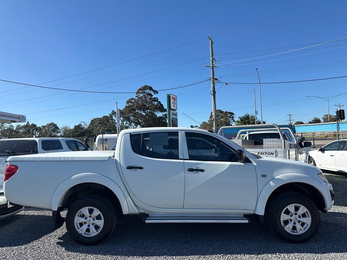 2015 Mitsubishi Triton GLX MN MY15 4X4 Dual Range White