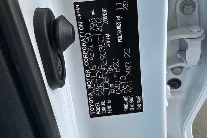 2022 Toyota Corolla Ascent Sport Hybrid