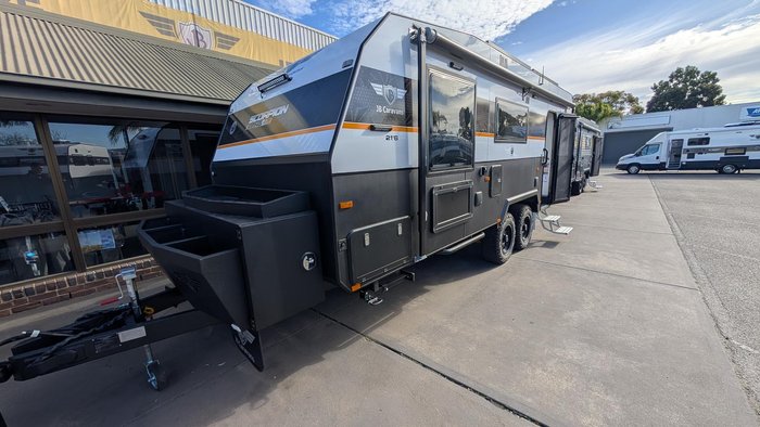 2025 JB Caravans 21'6 Scorpion Sting Air Rear Door Save $16,810 Was $168,100