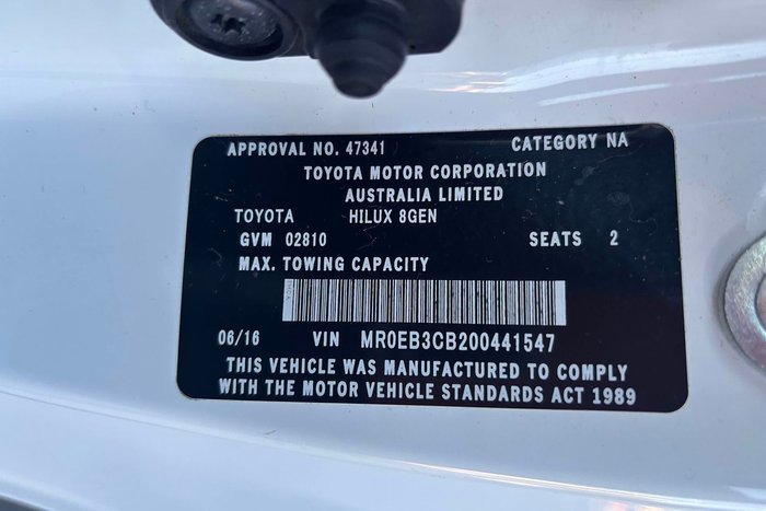 2016 Toyota Hilux Workmate
