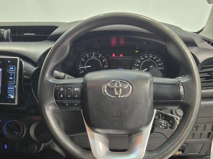 2019 Toyota Hilux Workmate TGN121R 4x2 Glacier White