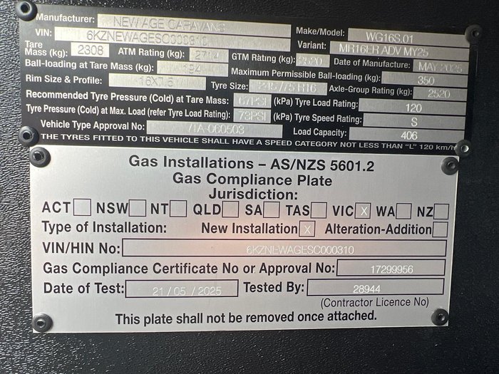 2025 New Age Caravans Manta Ray Mr16 Adventurer